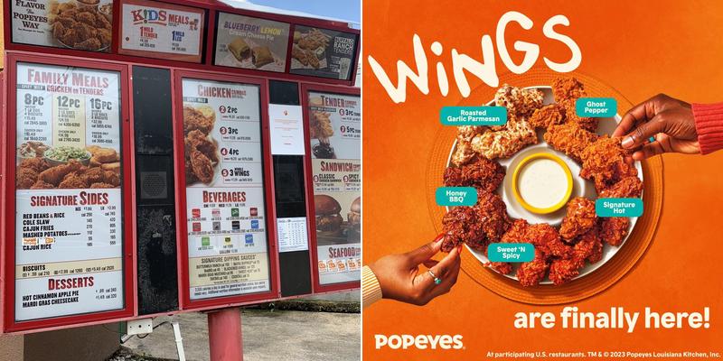 Popeyes Louisiana Kitchen Menu