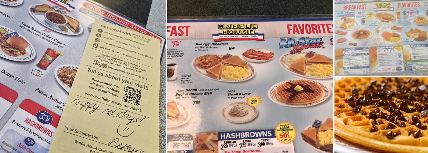 Waffle House Menu