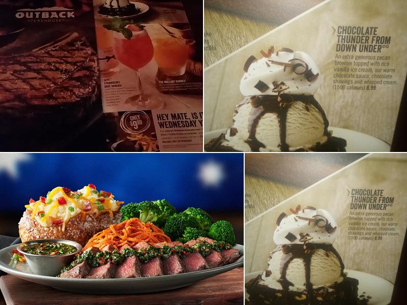 Outback Steakhouse Menu