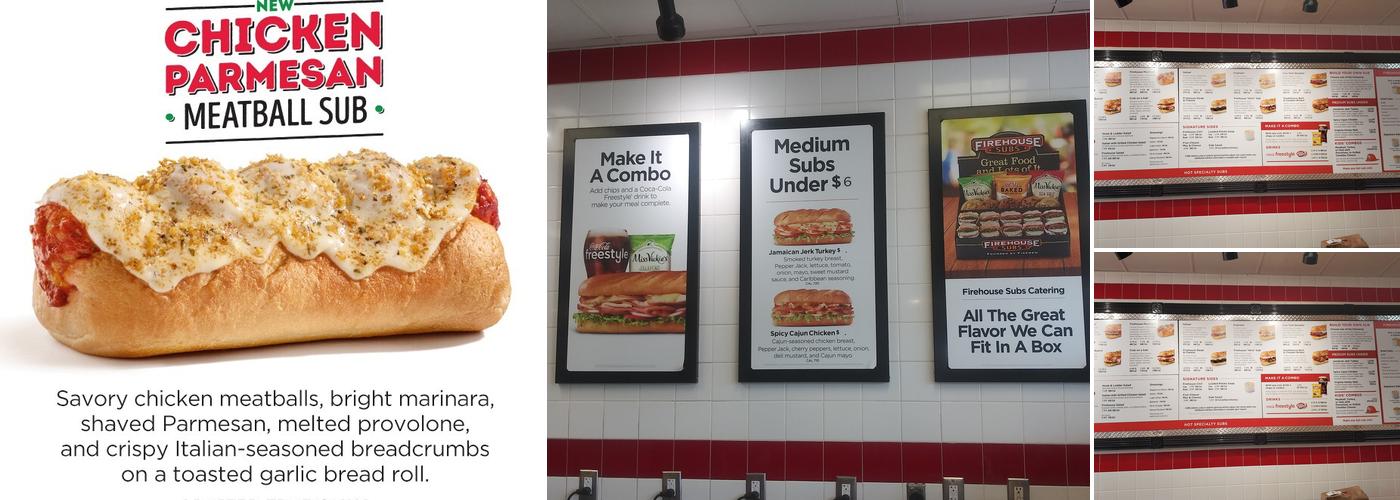 Firehouse Subs Bent Tree Menu