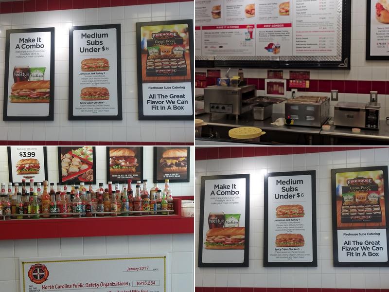 Firehouse Subs Brier Creek Menu
