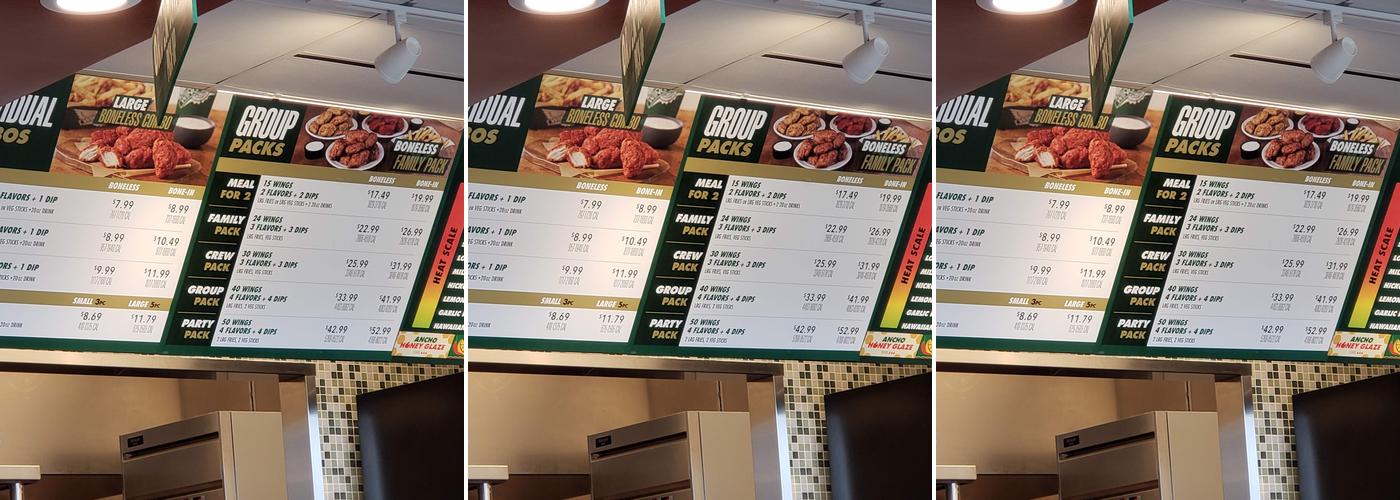 Wingstop Menu
