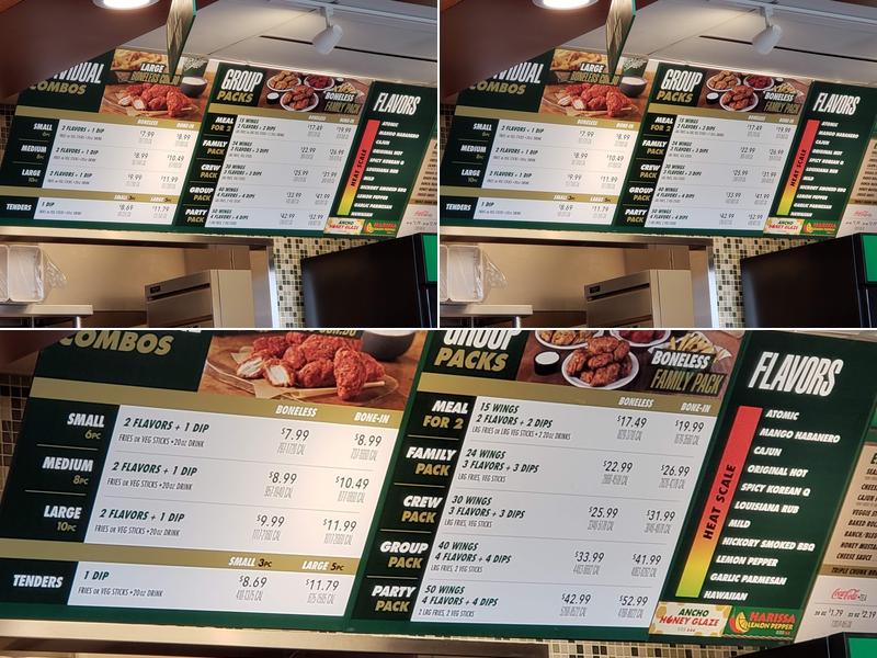 Wingstop Menu