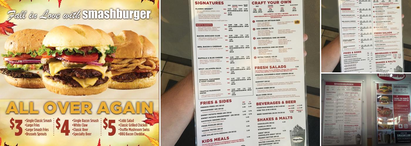 Smashburger Menu