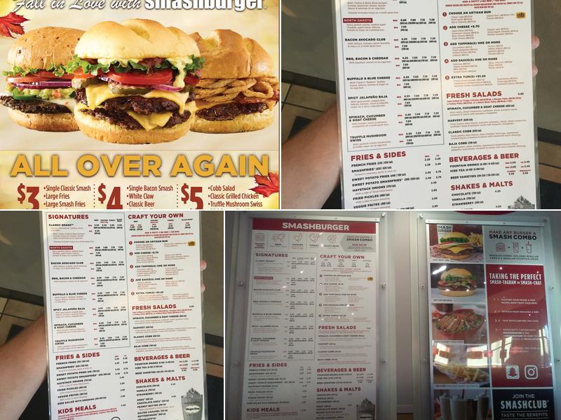 Smashburger Menu