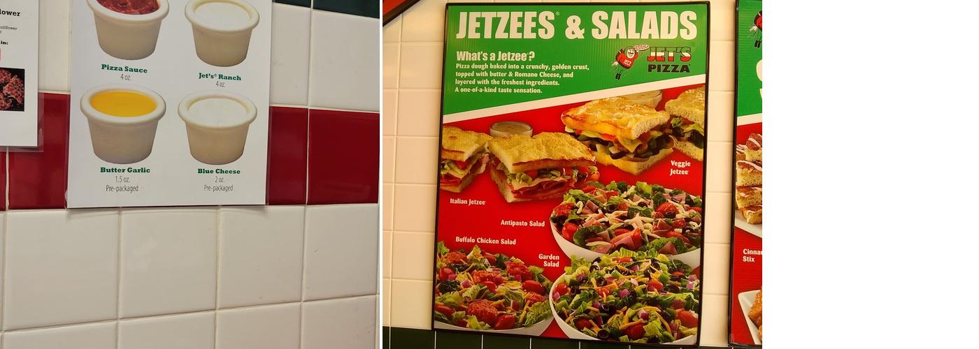 Jet's Pizza Menu