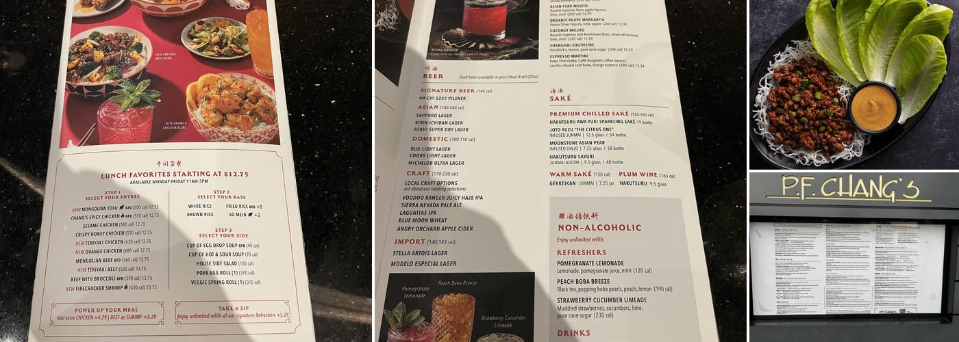P.F. Chang's Menu