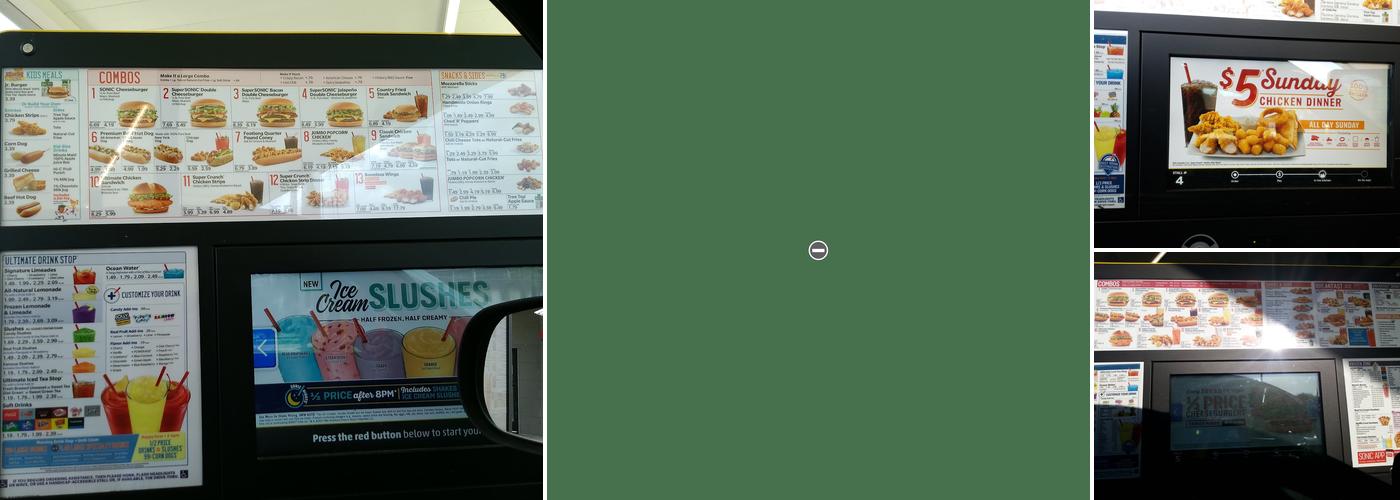 Sonic Drive-In Menu