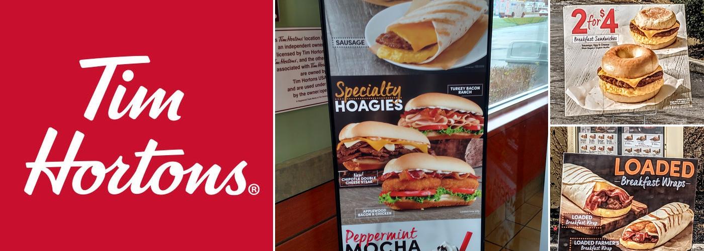 Tim Hortons Menu