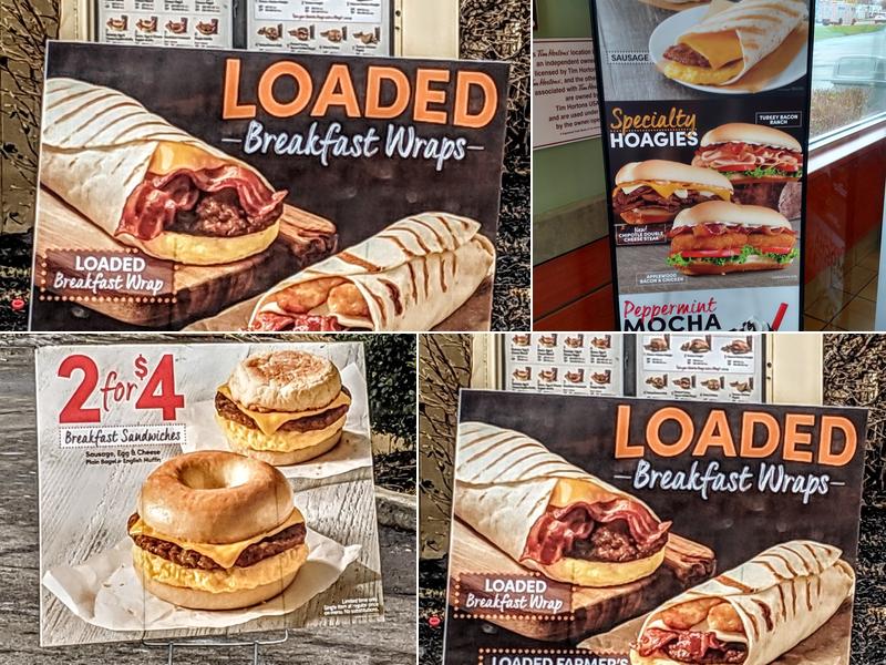 Tim Hortons Menu