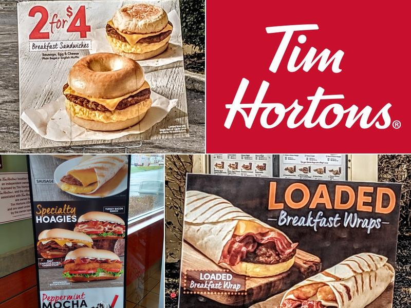 Tim Hortons Menu
