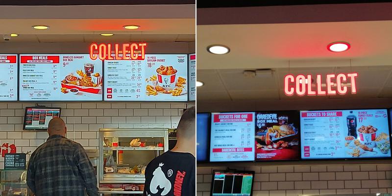 KFC Menu