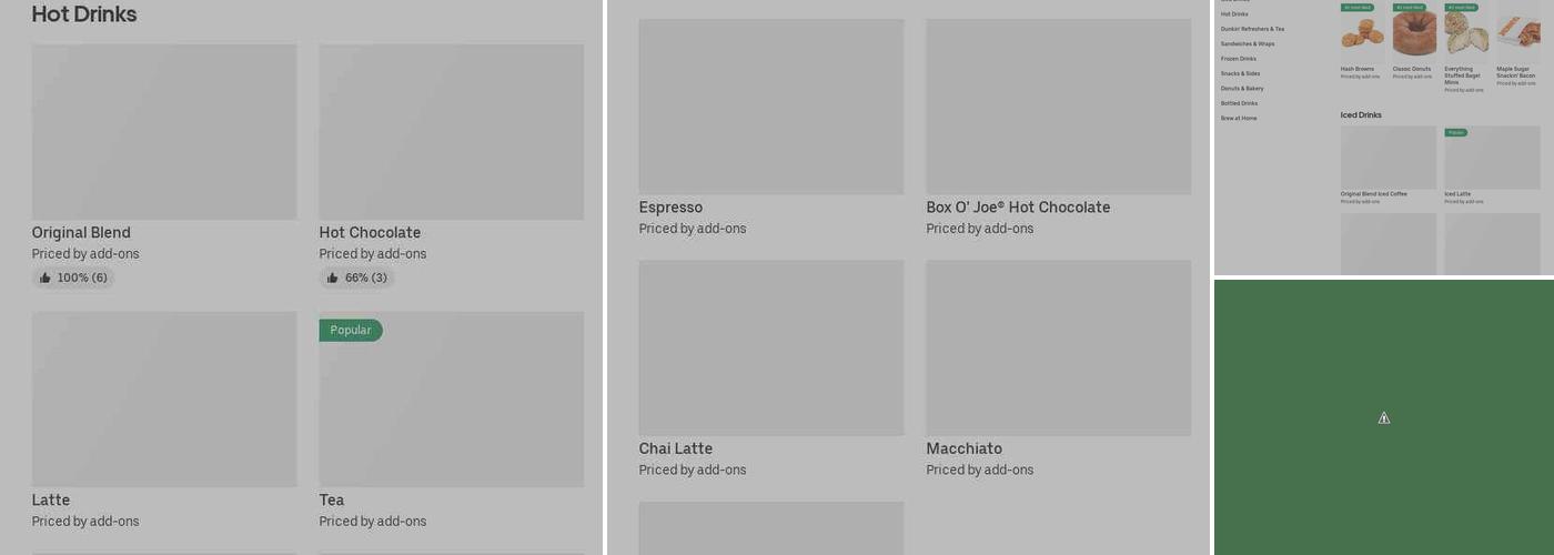 Dunkin' Menu