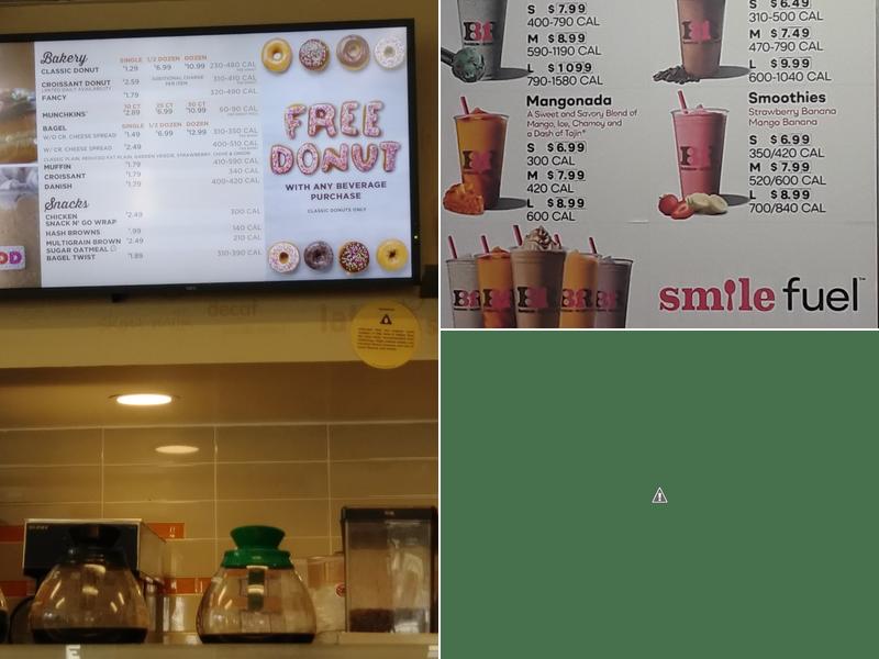 Dunkin' Menu