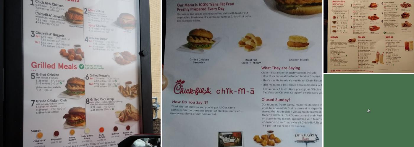 Chick-fil-A Menu
