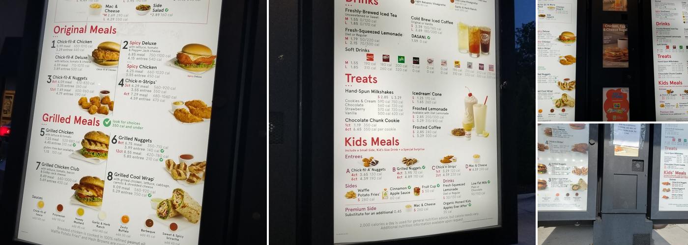 Chick-fil-A Menu