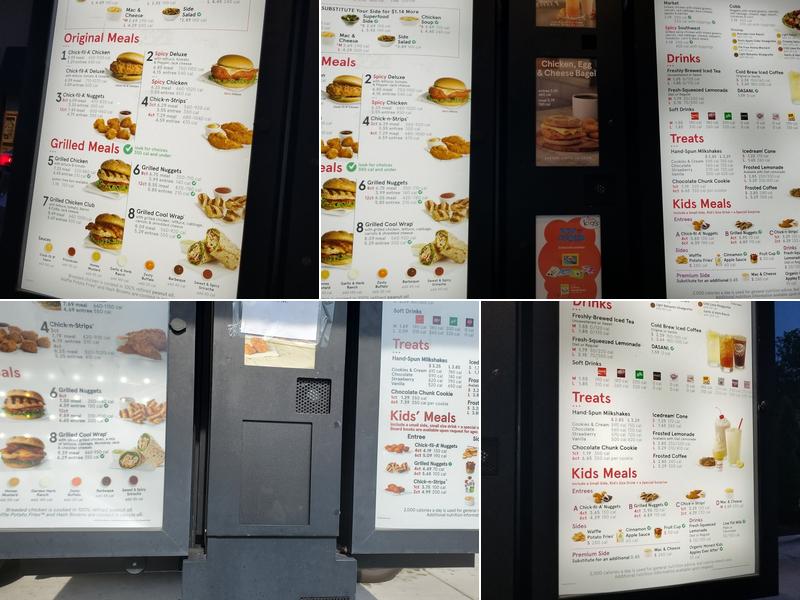 Chick-fil-A Menu