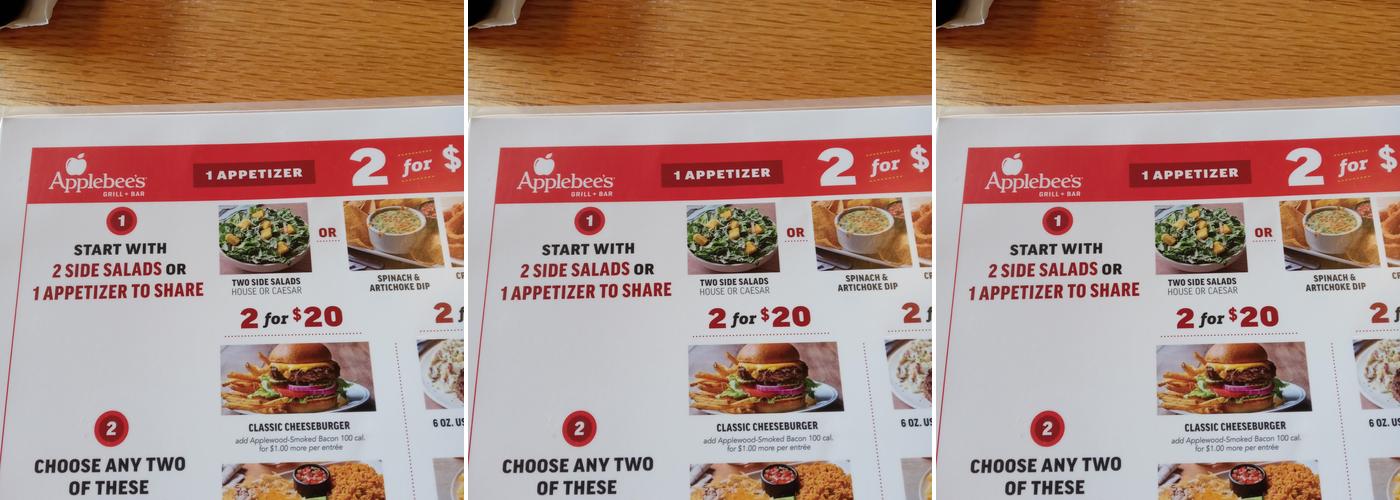 Applebee's Grill + Bar Menu