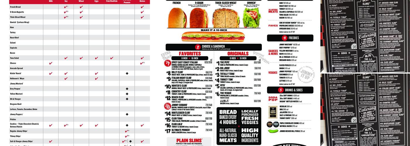 Jimmy John's Menu
