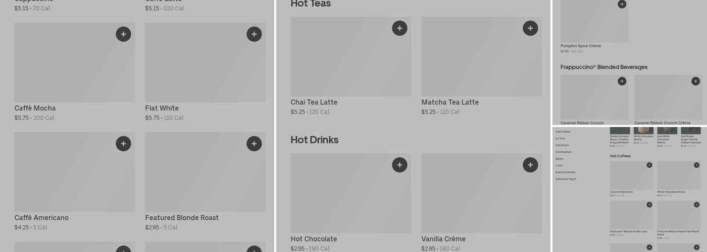 Starbucks Menu