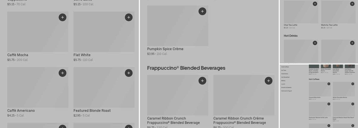 Starbucks Menu