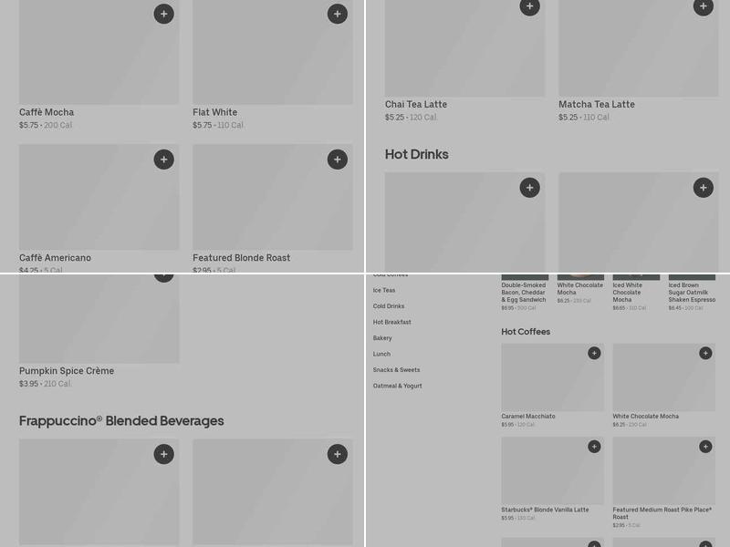 Starbucks Menu