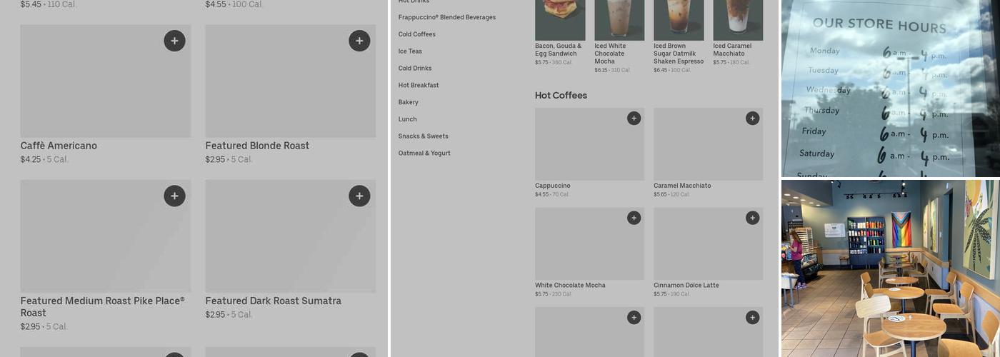 Starbucks Menu
