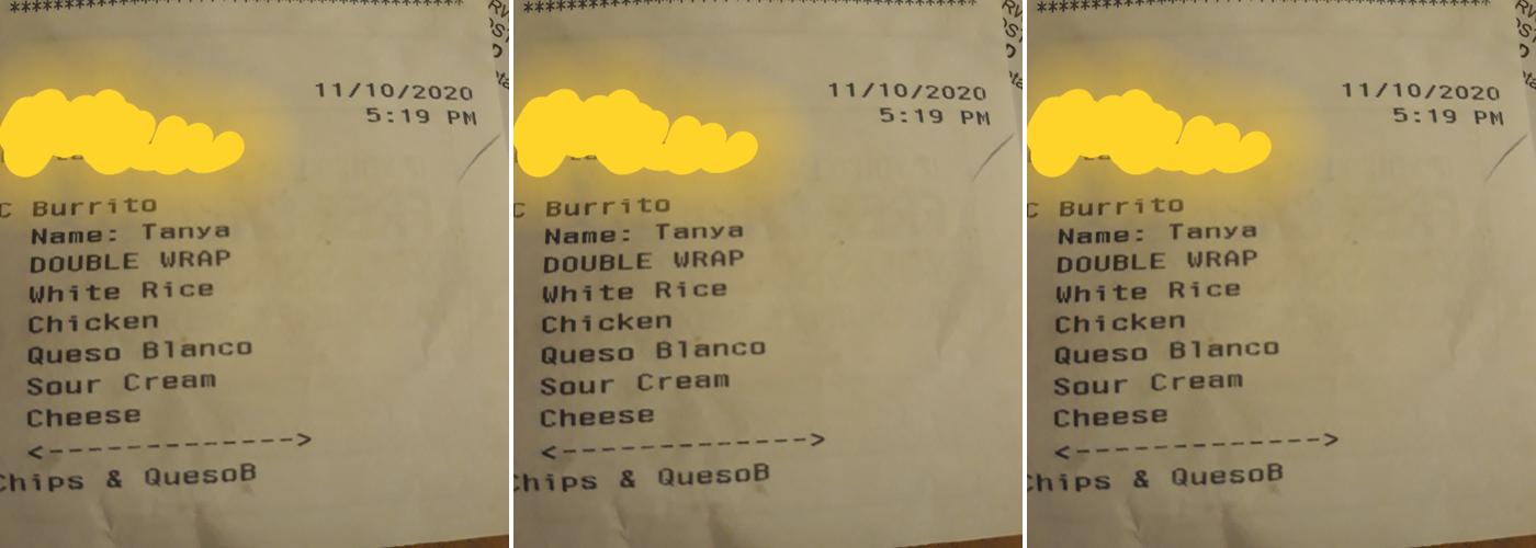 Chipotle Mexican Grill Menu
