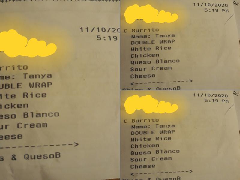 Chipotle Mexican Grill Menu