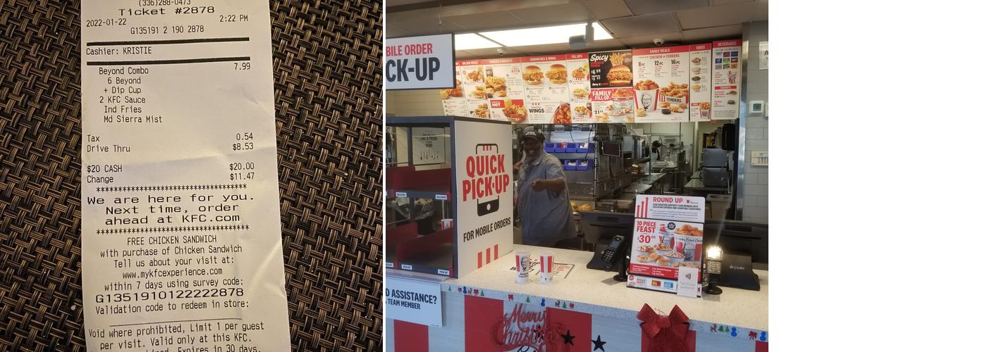 KFC Menu
