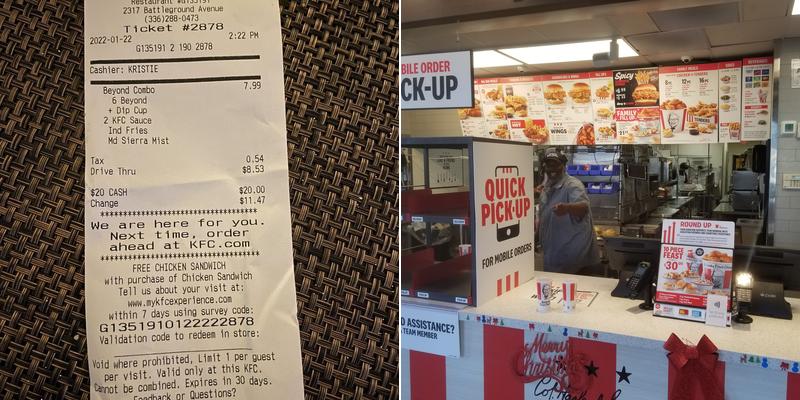 KFC Menu