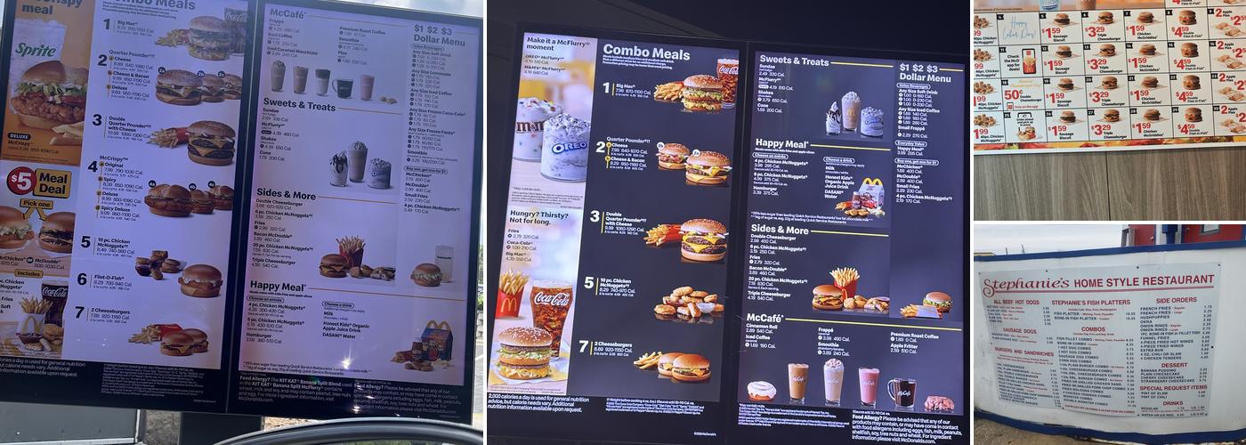 McDonald's Menu