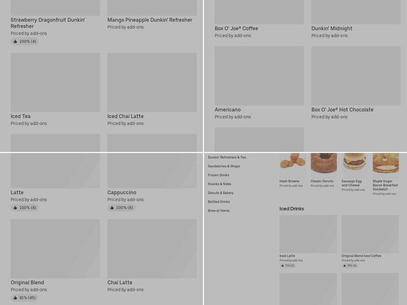 Dunkin' Menu