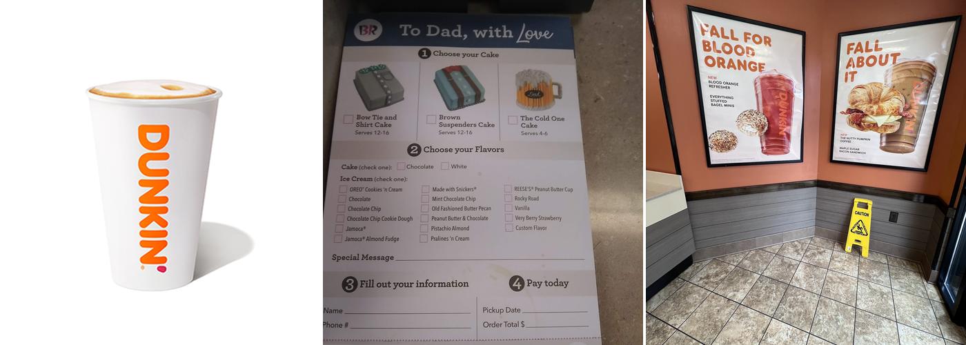 Dunkin' Menu