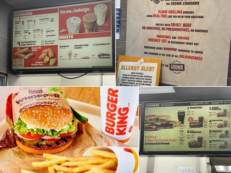 Burger King Menu