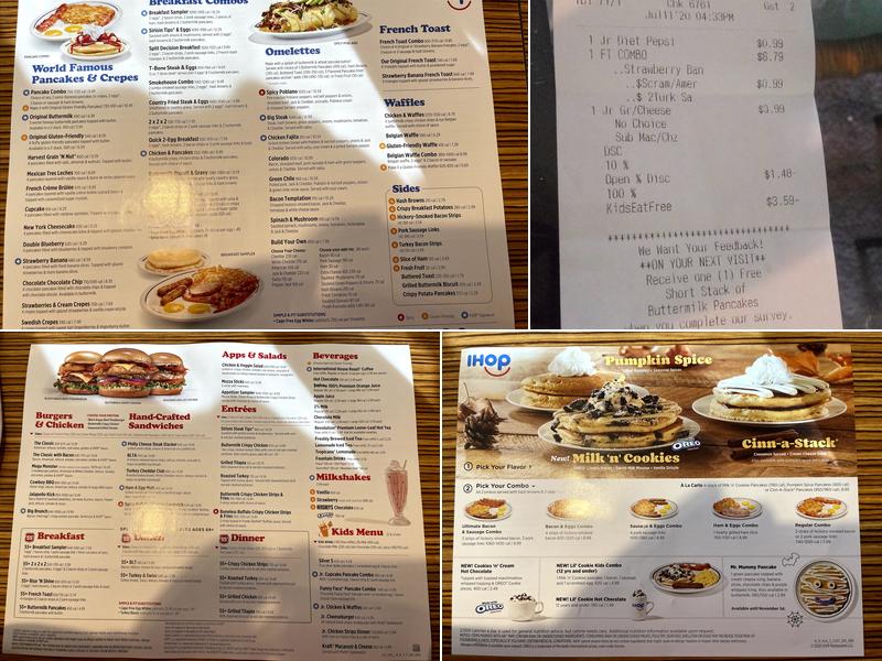 IHOP Menu