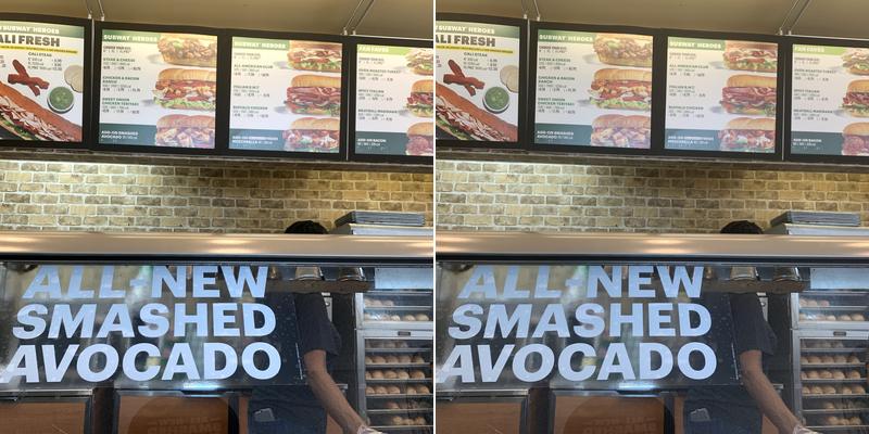 Subway Menu