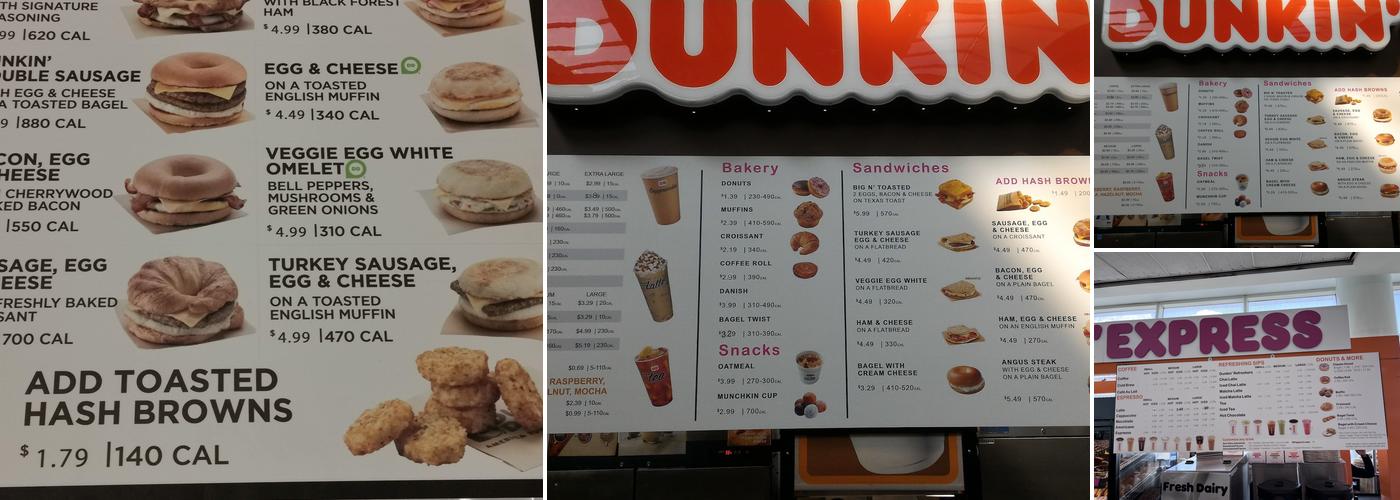 Dunkin' Menu
