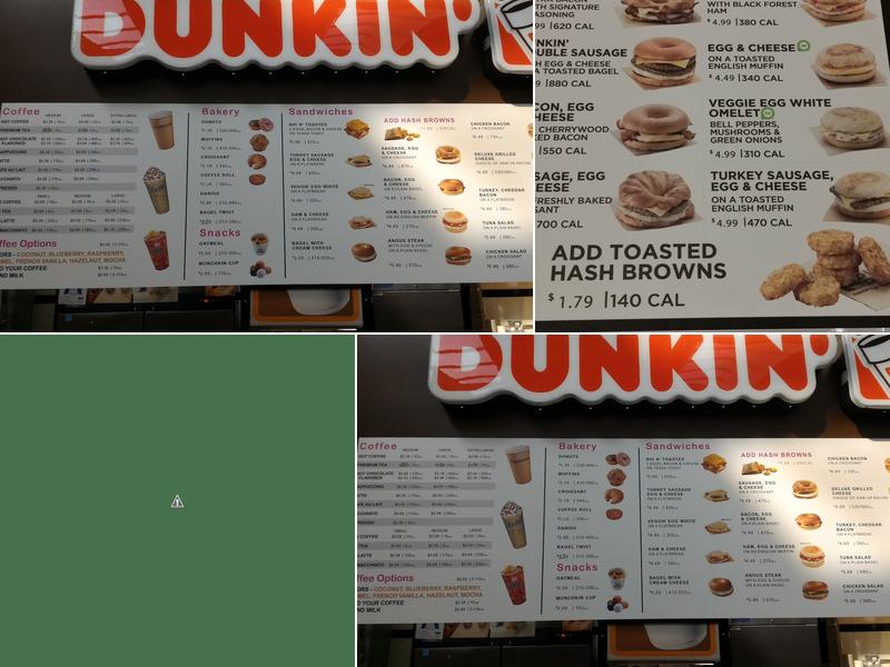 Dunkin' Menu