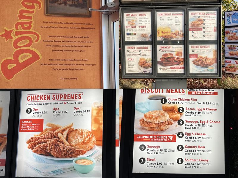 Bojangles Menu