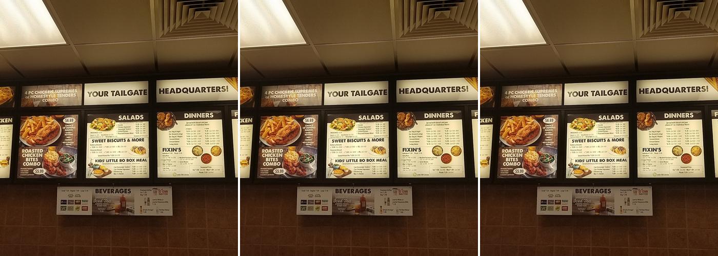 Bojangles Menu