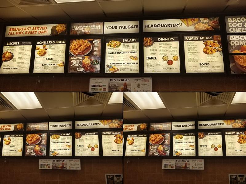 Bojangles Menu