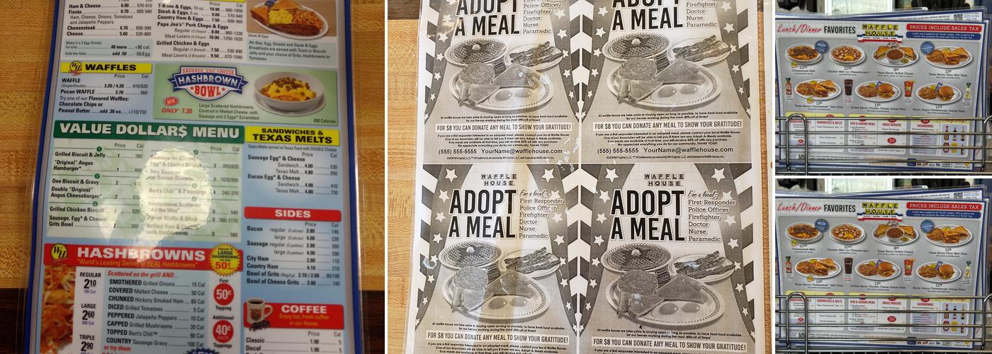 Waffle House Menu