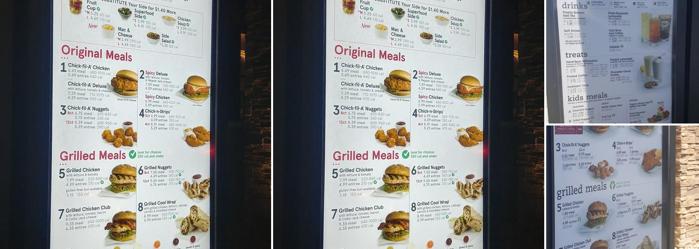 Chick-fil-A Menu