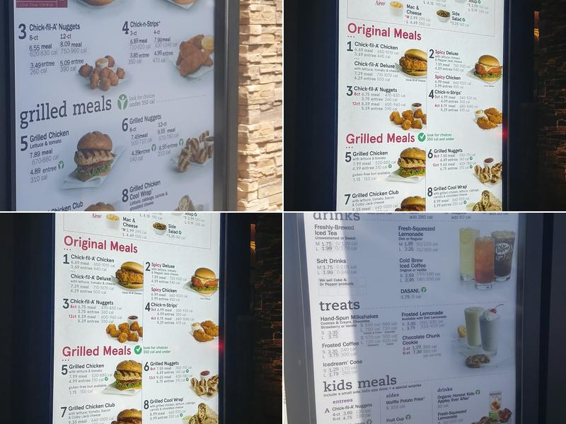 Chick-fil-A Menu