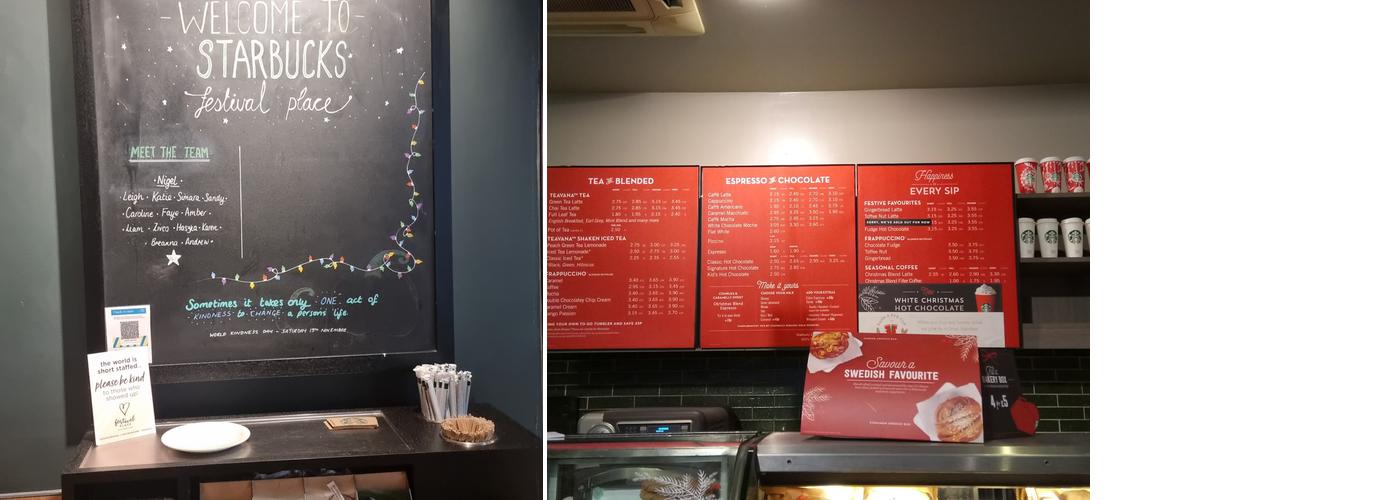 Starbucks Coffee Menu