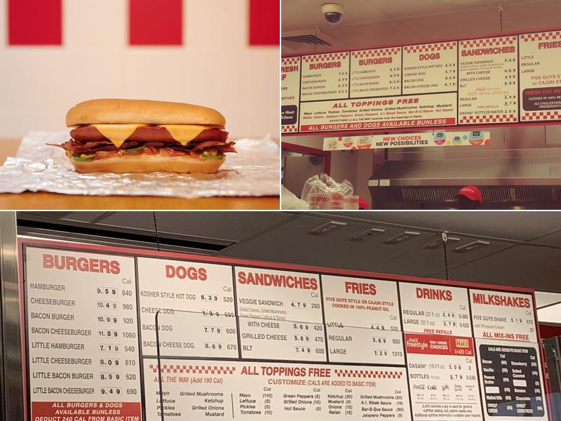 Five Guys Menu