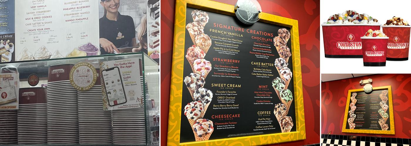 Cold Stone Creamery Menu