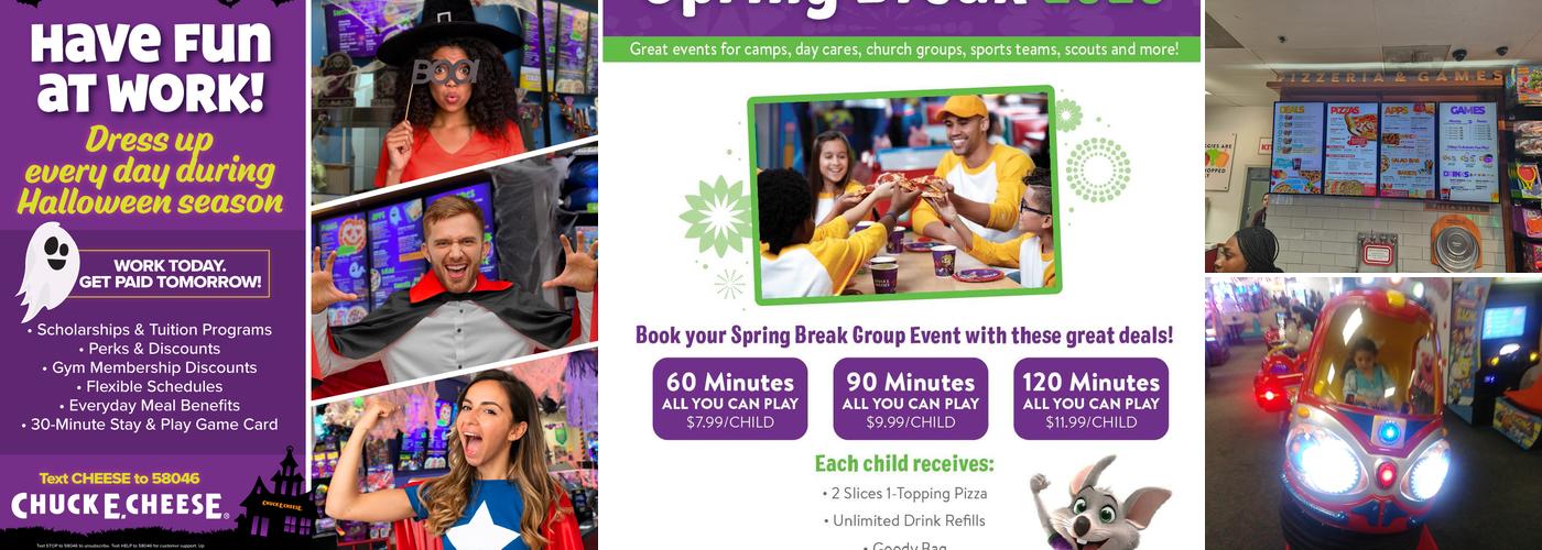Chuck E. Cheese Menu