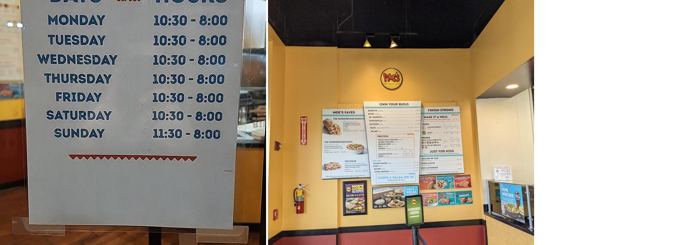 Moe's Southwest Grill Menu